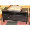 Image 1 : DARK BROWN 2 DOOR 2 DRAWER TV STAND