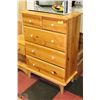 Image 1 : 5 DRAWER WOOD DRESSER