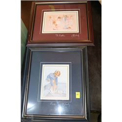 PAIR OF JOHN NEWBY FRAMED PICURES