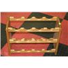 Image 1 : OAK 12 BOTTLE WINE RACK