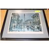 Image 1 : PARIS PLACE VENDOME FRAMED LITHOGRAPH