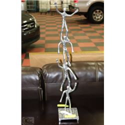 NEW METAL SCUPTURE OF HUMAN LADDER