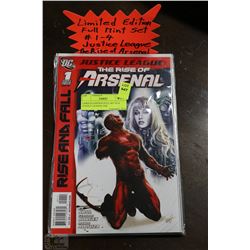 LIMITED EDITION FULL SET #1-4 JUSTICE LEAGUE THE