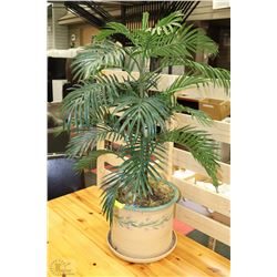 SILK INDOOR PLANT WITH CERAMIC POT APPROX 3' TALL