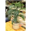 Image 1 : SILK INDOOR PLANT WITH CERAMIC POT APPROX 3' TALL