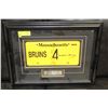 Image 1 : BOBBY ORR MASSACHUSETTES #4 SIGNED + FRAMED PLATE