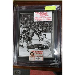 TONY ESPOSITO GUARANTEED AUTHENTIC AUTOGRAPH