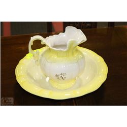 DECORATIVE PITCHER AND BOWL SET