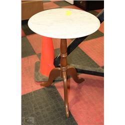 VINTAGE MARBLE TOP ENTRY  TABLE