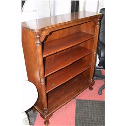ANTIQUE SOLID WOOD BOOKSHELF/CABINET WITH