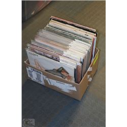 BOX OF 78RPM LP'S INCLUDING JOHN LENNON, LINDA