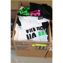 BOX WITH 33 ASSORTED GRAPHIC TEES IN ASSORTED