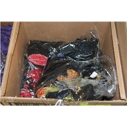 BOX WITH 3 NEW LONG SLEEVE BLACK/SHEER BLOUSES