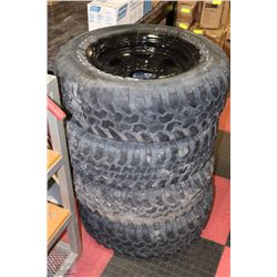 4 TIRES HANKOOK DYNAMIC MT 30X9050XR15LT