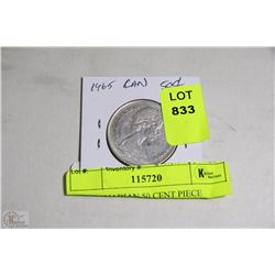 1965 CANADIAN 50 CENT PIECE