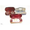 Image 1 : 3  ANTIQUE SPECTACLES IN ORIGINAL CASES
