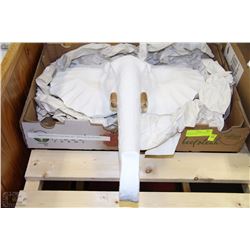 LARGE PLASTER FAUX ELEPHANT HEAD WALL ART