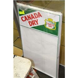 BRAND NEW CANADA DRY MENU BOARD WITH ALL LETTERS