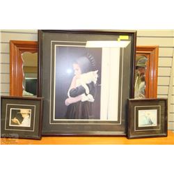 SET OF 3 PICS (1 LARGE 2 SMALL)