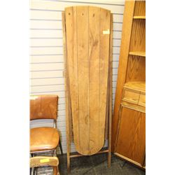 VINTAGE WOODEN IRONING BOARD