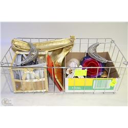 METAL BASKETWITH VARIETY NEW AVON COSMETICS ,LIP