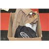 Image 1 : LARGE BOX OF WELDING SUPPLIES INCL. MASK,