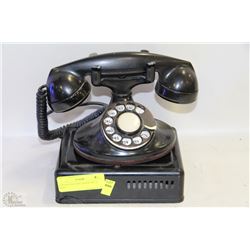 VINTAGE ROTARY PHONE WITH BASE
