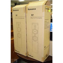 PAIR OF ROMANCA R7 3 WAY SPEAKERS