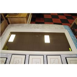 LARGE WHITE FRAMED MIRROR