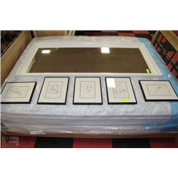 SET OF 5 ASSORTED NATIVE ARTIST FRAMED PRINTS