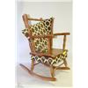 Image 1 : VINTAGE WOODEN CHILDRENS ROCKING CHAIR