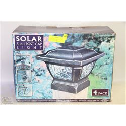 NEVER USED "STYLE LINE" FOUR PACK 3-IN-1 SOLAR