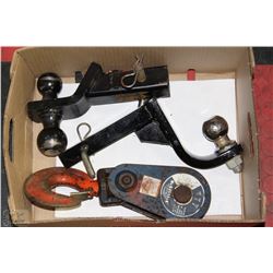 FLAT WITH HEAVY DUTY SNATCHBLOCK AND 2 HITCHES