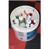 Image 1 : BUCKET W/MISC. GLUES & CAULKING