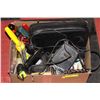 Image 1 : BOX OF MISC. ITEMS; SCREWDRIVERS, CD CASES, TWINE,
