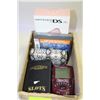Image 1 : NINTENDO DS WITH CASE ,2 GAMES AND 3 VINTAGE