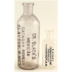 2 New Mexico Drug Bottles