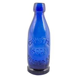 Crystal Soda Water Co., Deep Cobalt, Blob Top