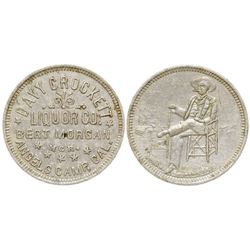 Davy Crockett Whiskey Token