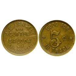 J.H. Cutter Saloon Token
