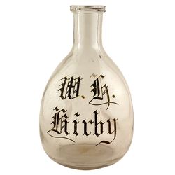 Rare WH Kirby Pinchback Whiskey Bottle