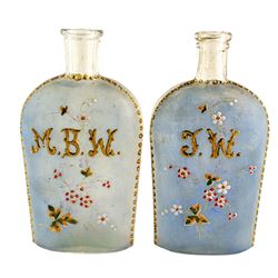 Hand Painted Whiskey Flasks