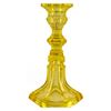 Image 1 : Canary Yellow Sandwich Glass Candle Holder
