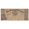 Image 1 : 1865 $10 The State of Georgia Confederate Treasury note