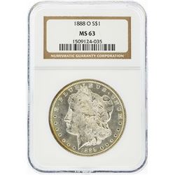 1888-O $1 Morgan Silver Dollar NGC Graded MS63