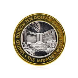 .999 Silver The Mirage Las Vegas, Nevada $10 Casino Gaming Token Limited Edition