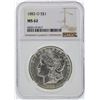Image 1 : 1883-O $1 Morgan Silver Dollar NGC Graded MS62