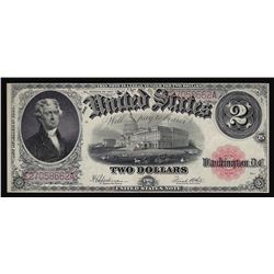 1917 $2 Large Size Legal Tender Note Choice CU