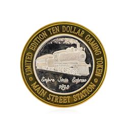.999 Silver Main Street Station Las Vegas, NV $10 Casino Gaming Token Limited Ed