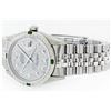 Image 9 : Mens Rolex Stainless Steel Meteorite Diamond and Emerald Datejust Wristwatch
